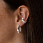Claide Cali Earcuff silber getragen - Foto 5