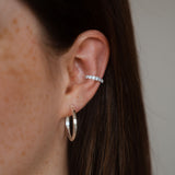 Claide Anya Earcuff silber getragen - Foto 5