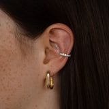 Claide Anya Earcuff gold getragen - Foto 2