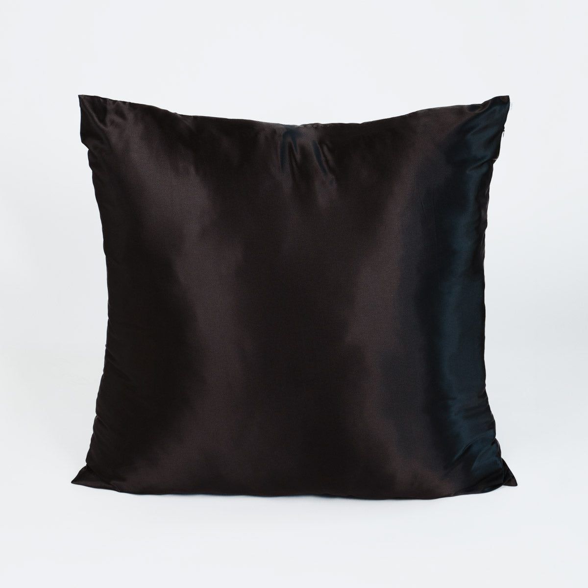 Satin Kopfkissenbezug Schwarz