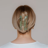 Claide Ester Haarklammer grün Frisur - Foto 4