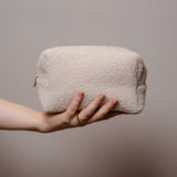 Kosmetiktasche aus Teddyfleece