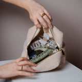 Kosmetiktasche aus Teddyfleece