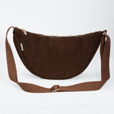 Cord Crossbody Bag braun