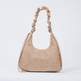 Scrunch Shoulder Bag - Large, Taupe