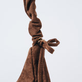 Scrunch Shoulder Bag - Small, Dark Brown