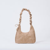 Scrunch Shoulder Bag - Small, Taupe