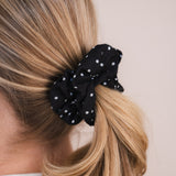 Scrunchies Black Polka Dot Bundle (3er-Pack)