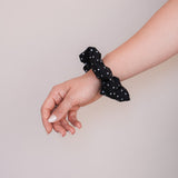Scrunchies Black Polka Dot Bundle (3er-Pack)