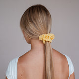 Yellow Cotton Scrunchies Bundle (3er-Pack)