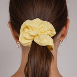 Yellow Cotton Scrunchies Bundle (3er-Pack)