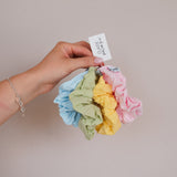 Scrunchies Pastel Cotton Bundle (4er-Pack)