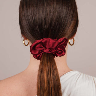 Red Silk Scrunchies Bundle (3er-Pack)