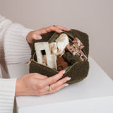 Teddy Kosmetiktasche grün