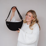 Cord Crossbody Bag schwarz