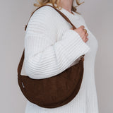 Cord Crossbody Bag braun