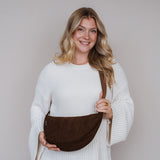 Cord Crossbody Bag braun