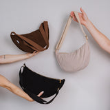 Cord Crossbody Bag braun