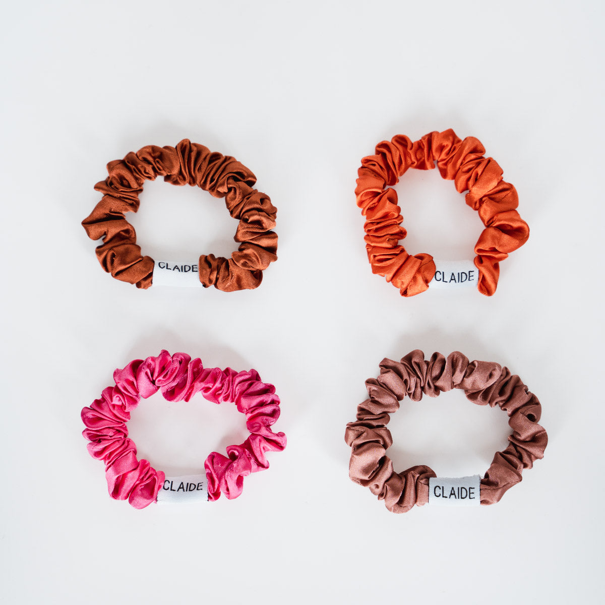 Claide Mini Scrunchies Spring Bundle (4er-Pack) – CLAIDE