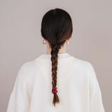 Red Silk Scrunchies Bundle (3er-Pack)