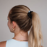 Black Silk Scrunchies Bundle (3er-Pack)