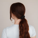Black Silk Scrunchies Bundle (3er-Pack)