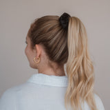 Black Silk Scrunchies Bundle (3er-Pack)
