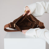 Cord Crossbody Bag braun
