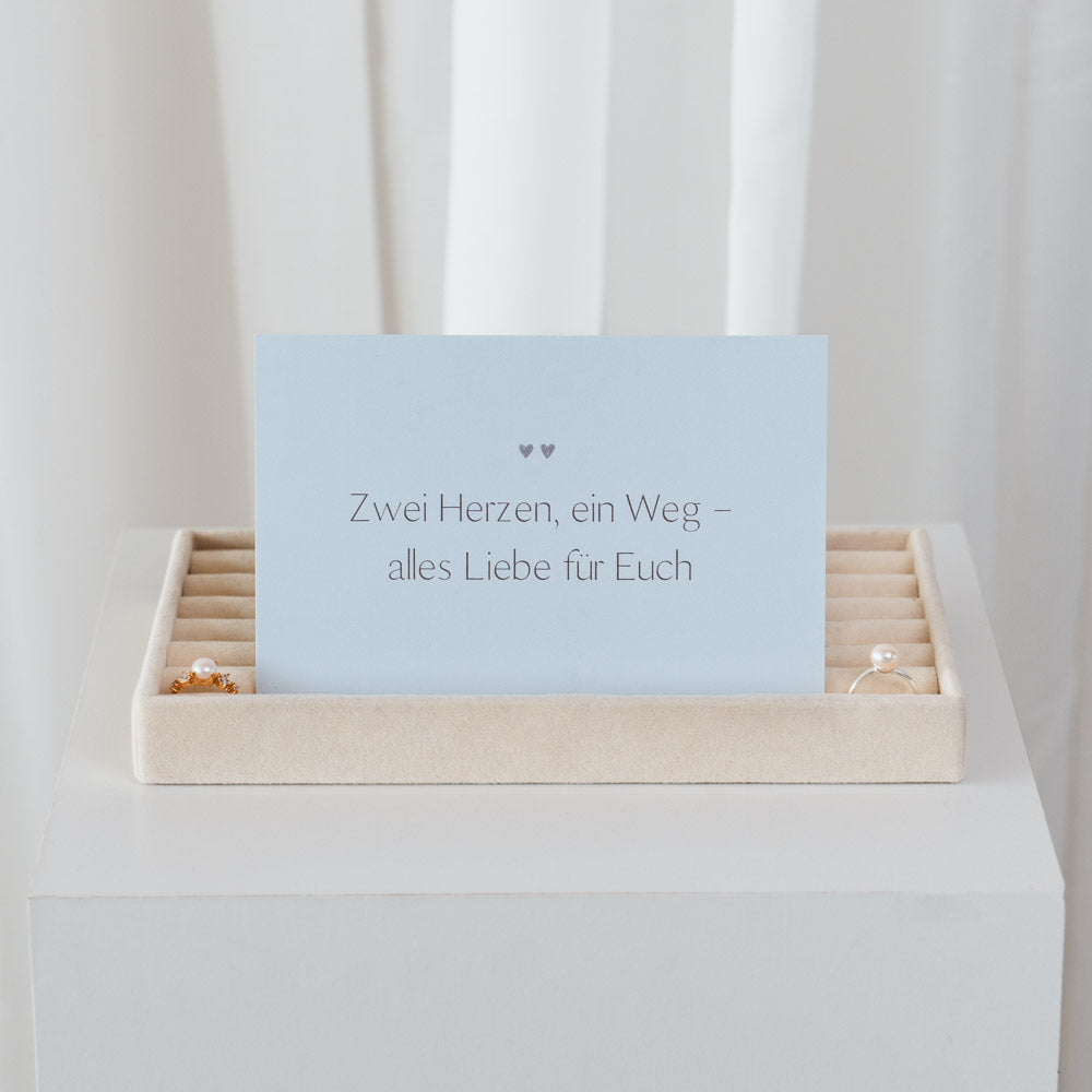 Postkarte Gast "Zwei Herzen"