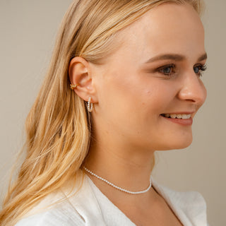 CLAIDE Schmuck Alianasophie Angela Earcuff mit Perlenkette